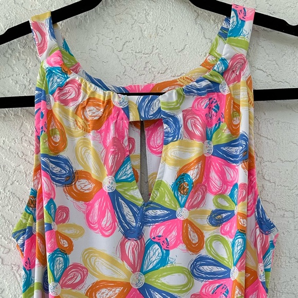 Anthony’s Floral Mini Dress Sleeveless Medium - Picture 2 of 9